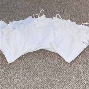5 White Camis from Aeropostale